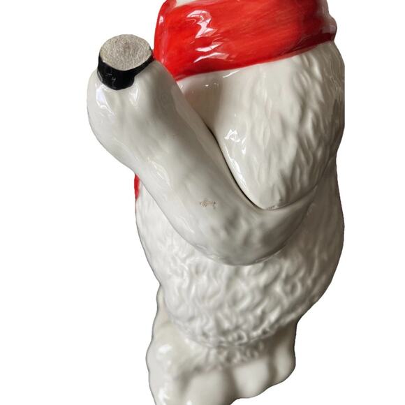 Vintage Coca Cola Polar Bear At Coke Machine Cookie Jar 417401 - Picture 4 of 15